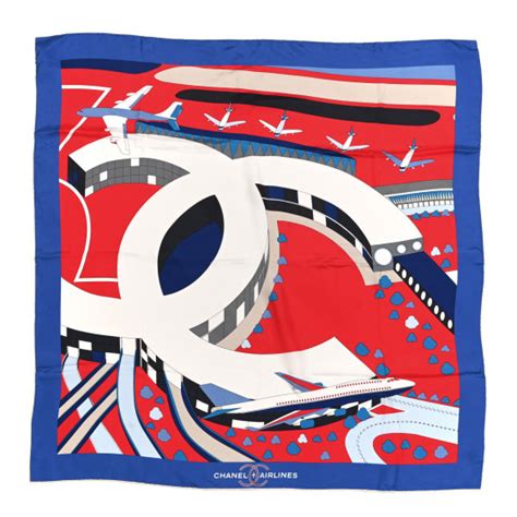 chanel airplane scarf|Chanel scarf price.